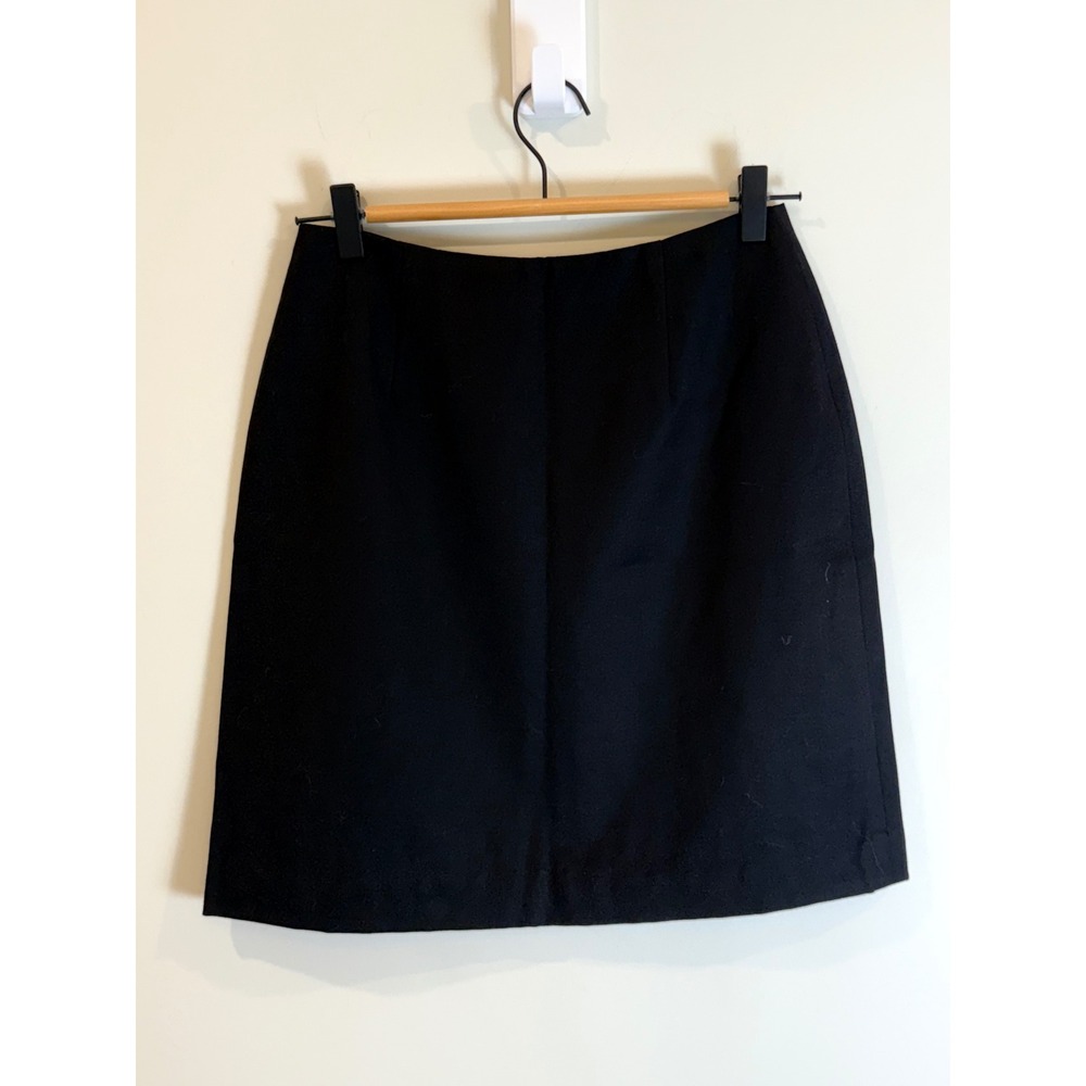 BEHAR NEW YORK Bloomingdale's Black Career A-Line‎ Skirt Size 6